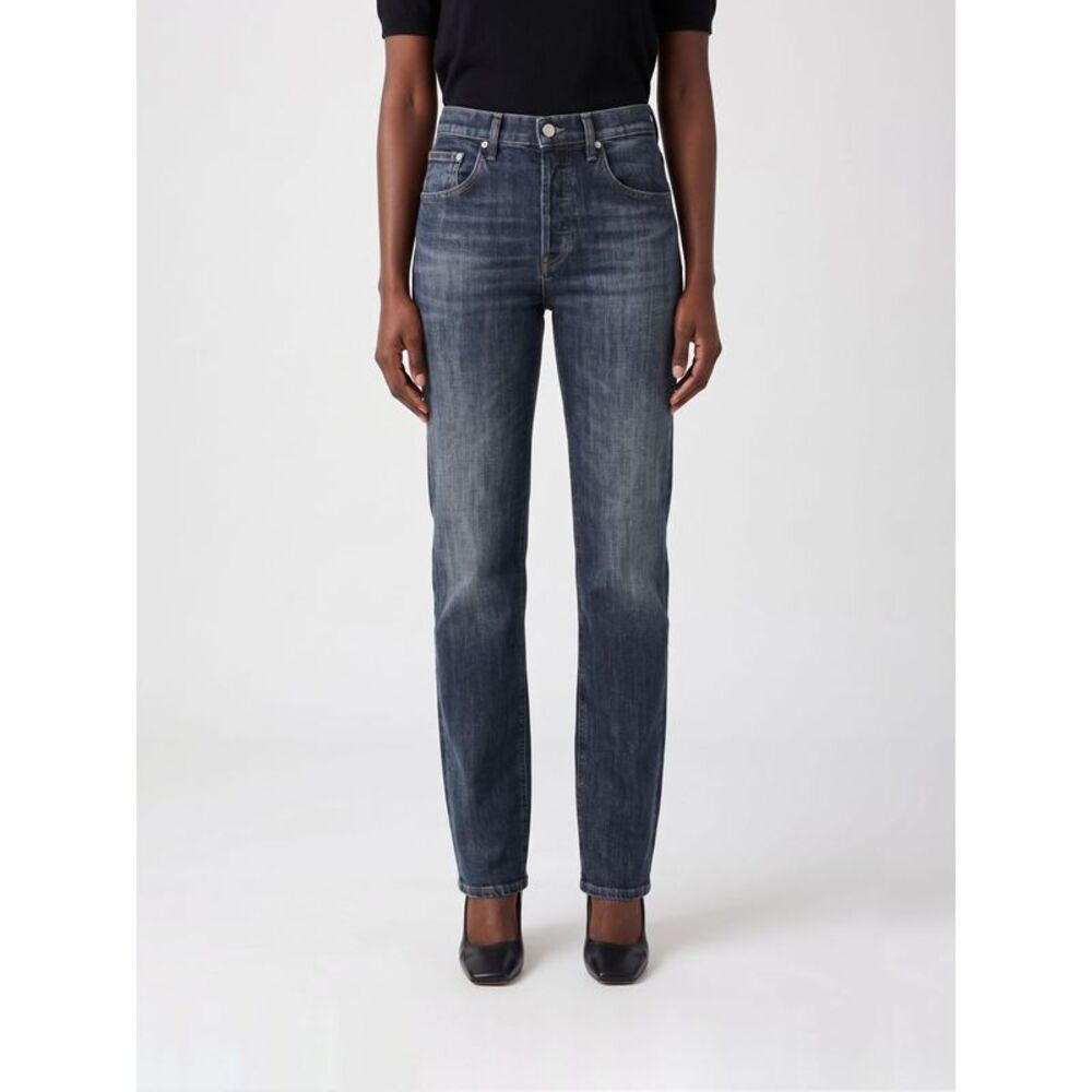 Dondup Women Dondup Jacklin High-Waisted Wide-Leg Cotton Denim Jeans